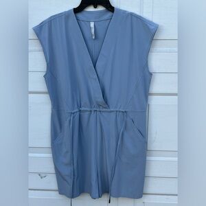 Athleta Light Blue Sleeveless Marlow Romper L